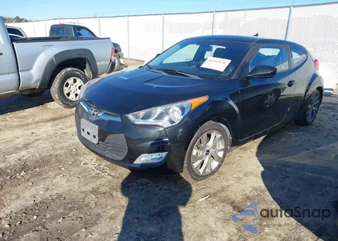 2017 Hyundai Veloster z USA, uszkodzony, nr VIN KMHTC6AD5HU308127